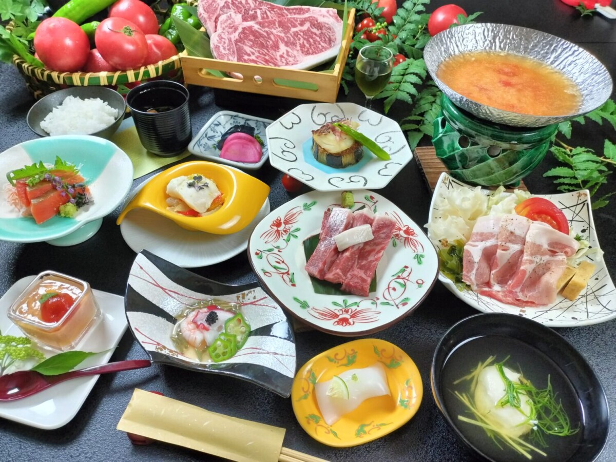 Japanese kaiseki course menu developed for a ryokan through culinary consulting and menu development